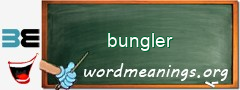 WordMeaning blackboard for bungler